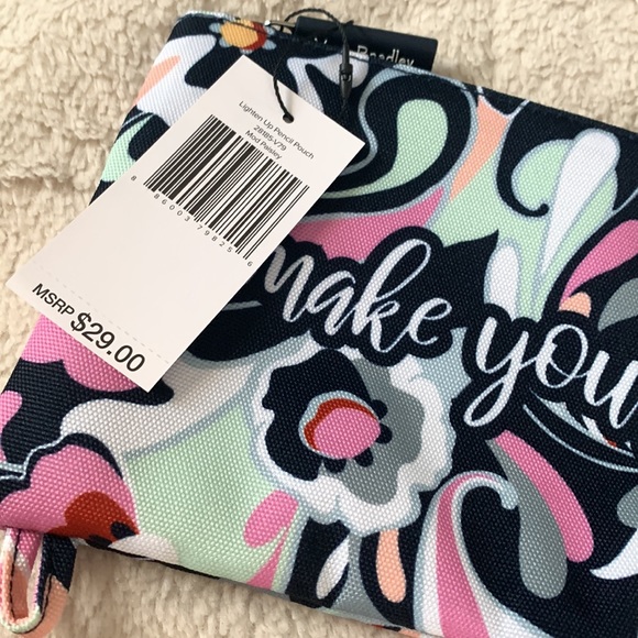 NWT Vera Bradley Pencil Pouch “Make your Mark” Art Binder Mod Paisley - Picture 4 of 6